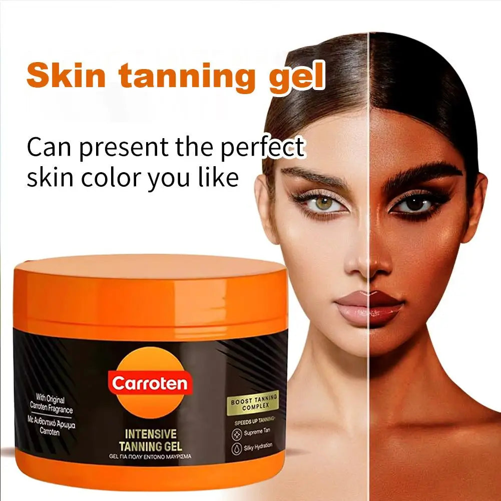 Intensive Tanning Gel Natural Dark Tanning Gel Accelerated Tanning, Tanning Cream Is Suitable for All Skin Types