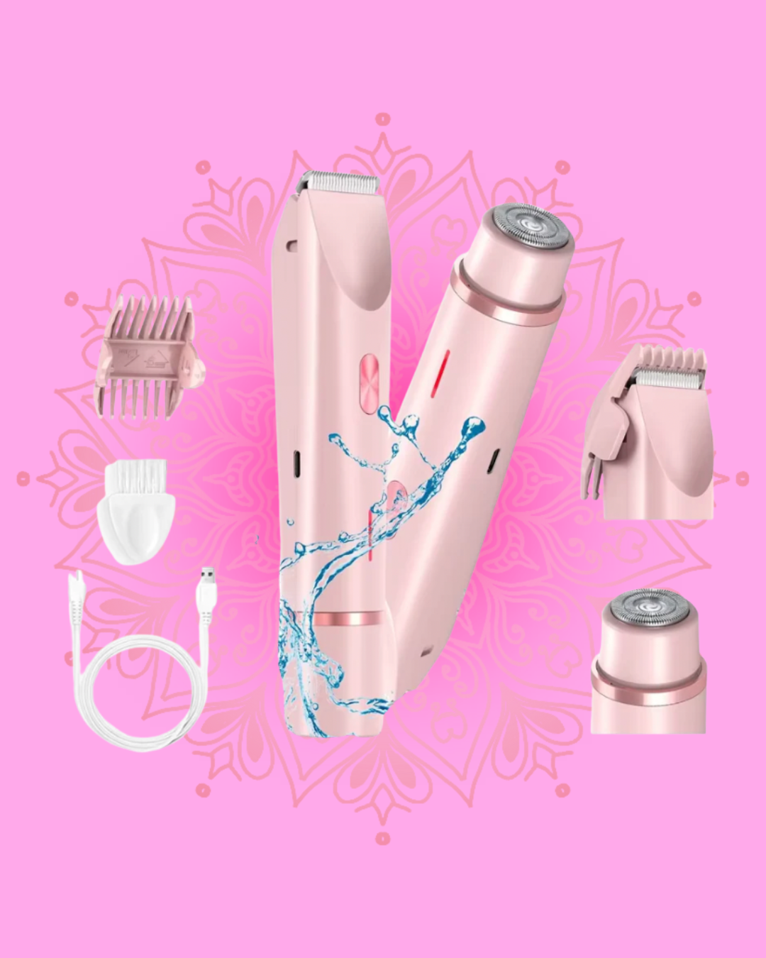 Electric Razor Woman Shaver Painless Women Mustache Epilator Leg Bikini Body Hair Trimmer for Women Facial Epilator Hair Remover