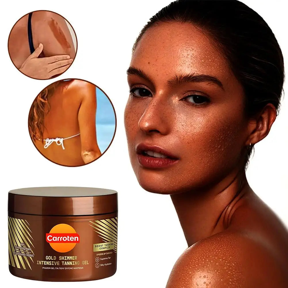 Intensive Tanning Gel Natural Dark Tanning Gel Accelerated Tanning, Tanning Cream Is Suitable for All Skin Types