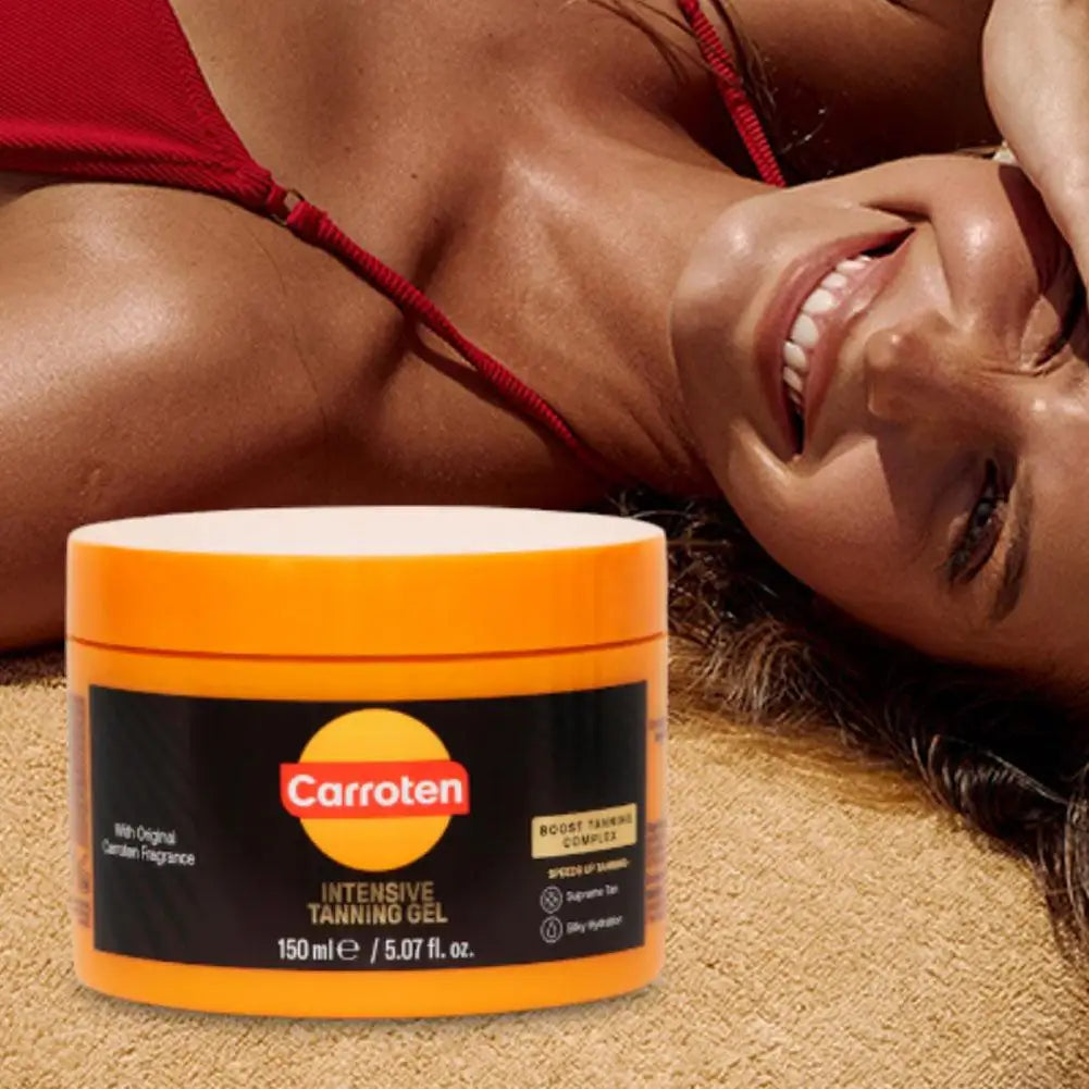 Carroten Intensive Tanning Gel Golden Shimmer Tanning Gel - Sunless Tanning Lotion Natural Tan Glow Beauty Darkening Gel