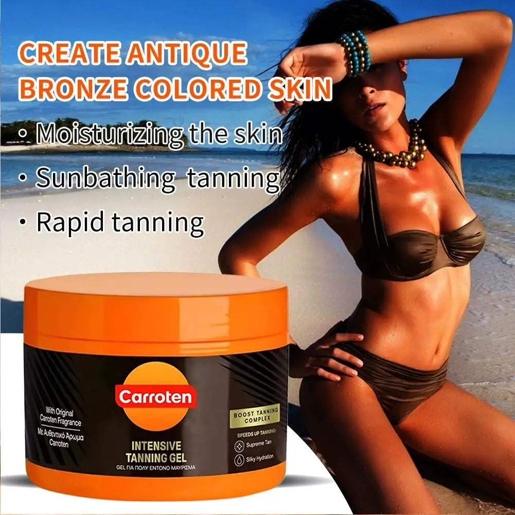 Intensive Tanning Gel Natural Dark Tanning Gel Accelerated Tanning, Tanning Cream Is Suitable for All Skin Types