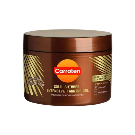 Carroten Intensive Tanning Gel Golden Shimmer Tanning Gel - Sunless Tanning Lotion Natural Tan Glow Beauty Darkening Gel